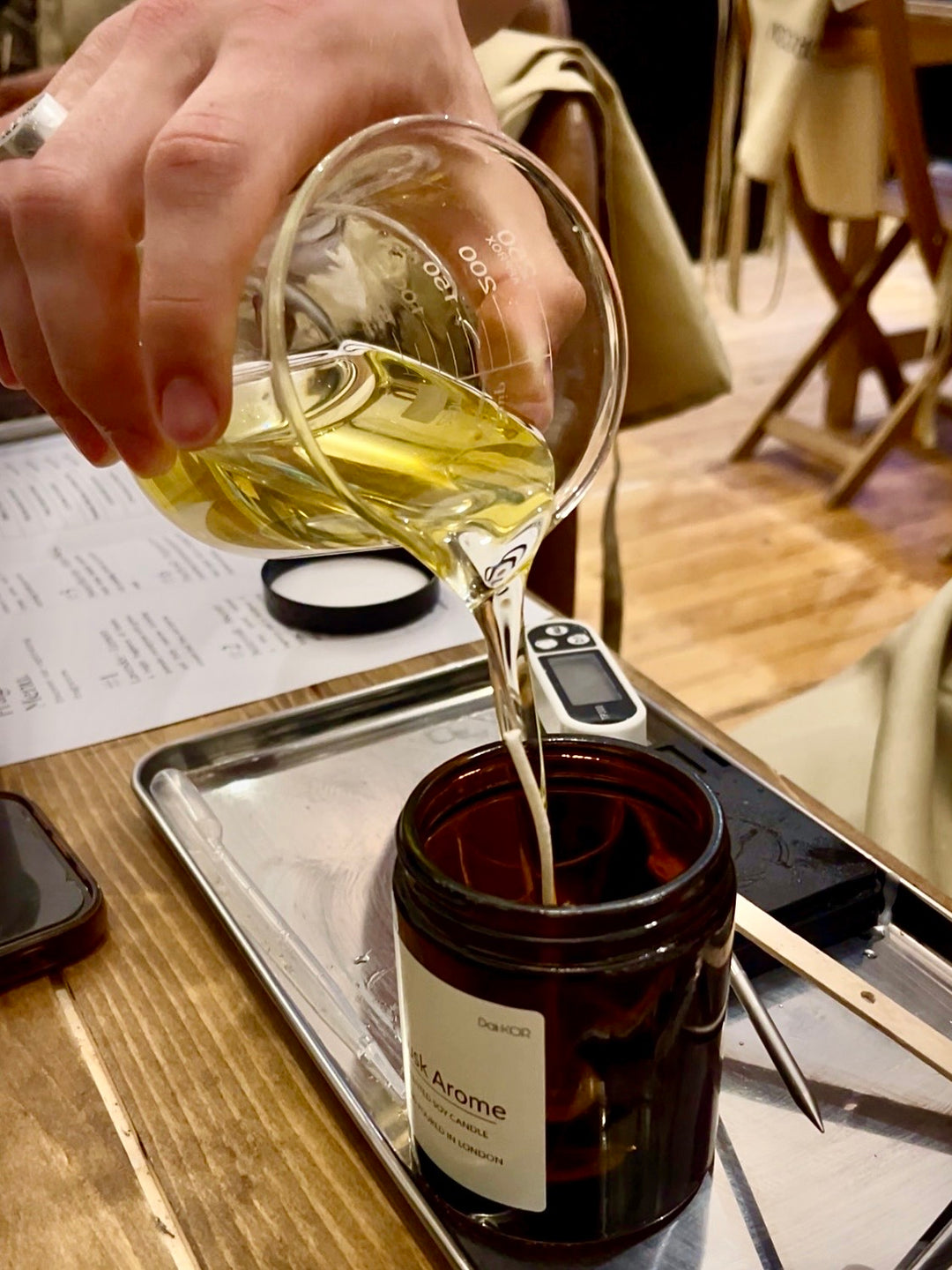 Candle making class 