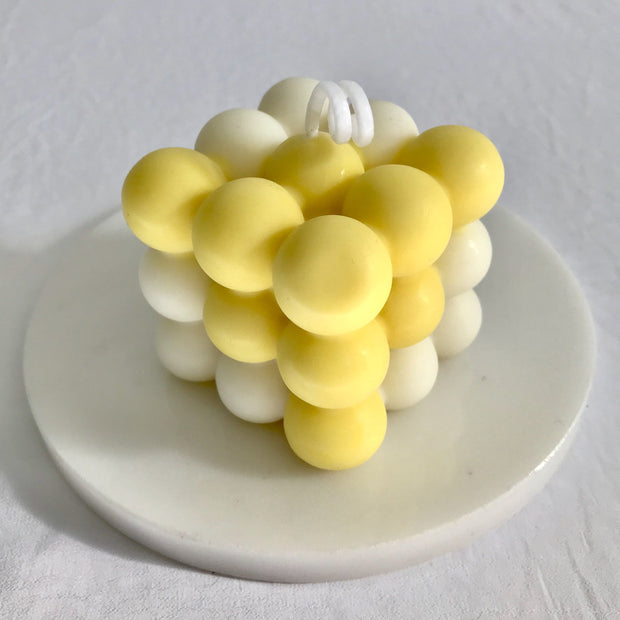 Rubiks Soy Wax Bubble Candle